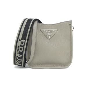 Prada Shoulder Bag Argilla Silver Metal Fittings